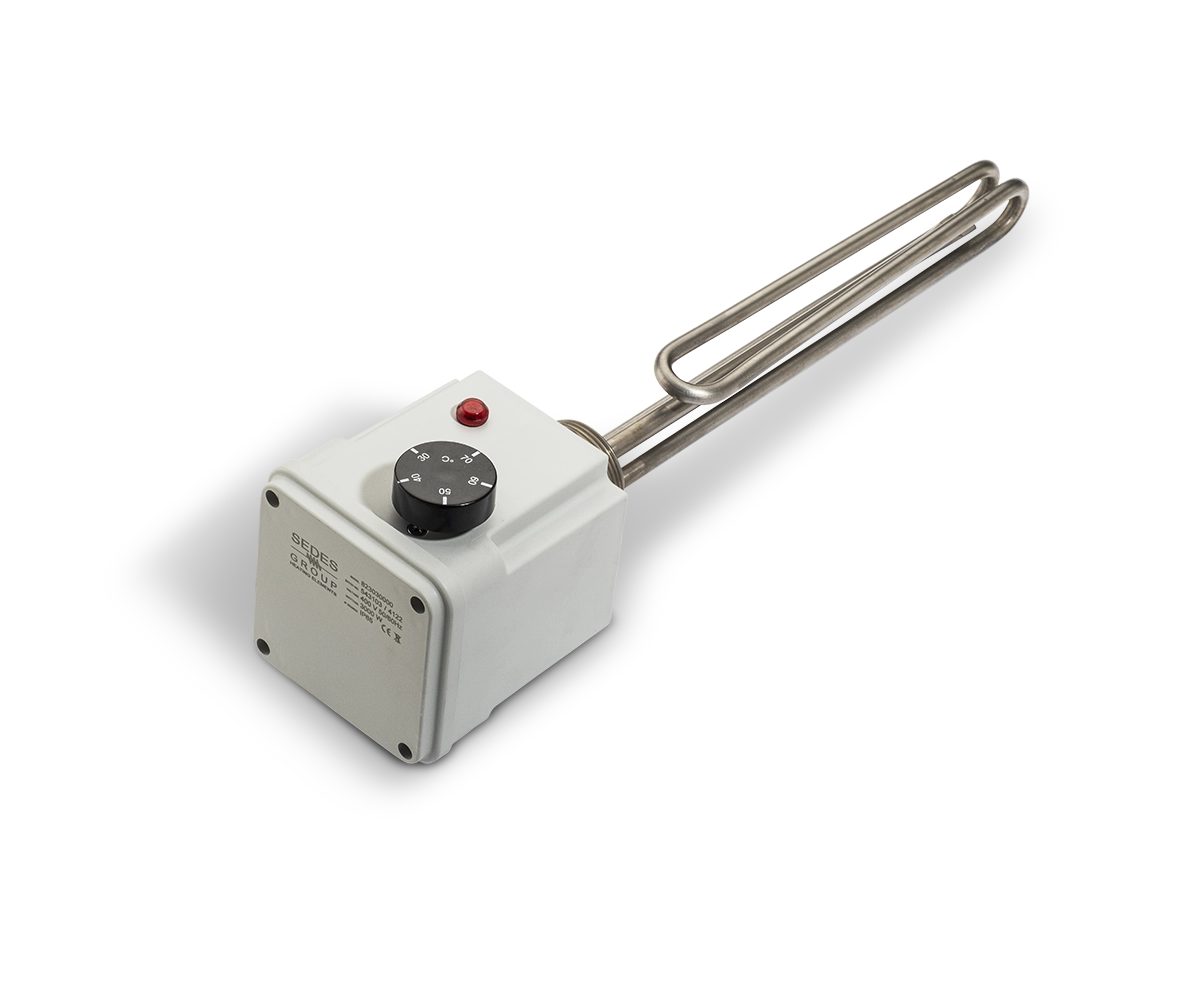 Heizkraft Heizstab HK 230 V mit Thermostatkopf und Incoloy-Heizrohr